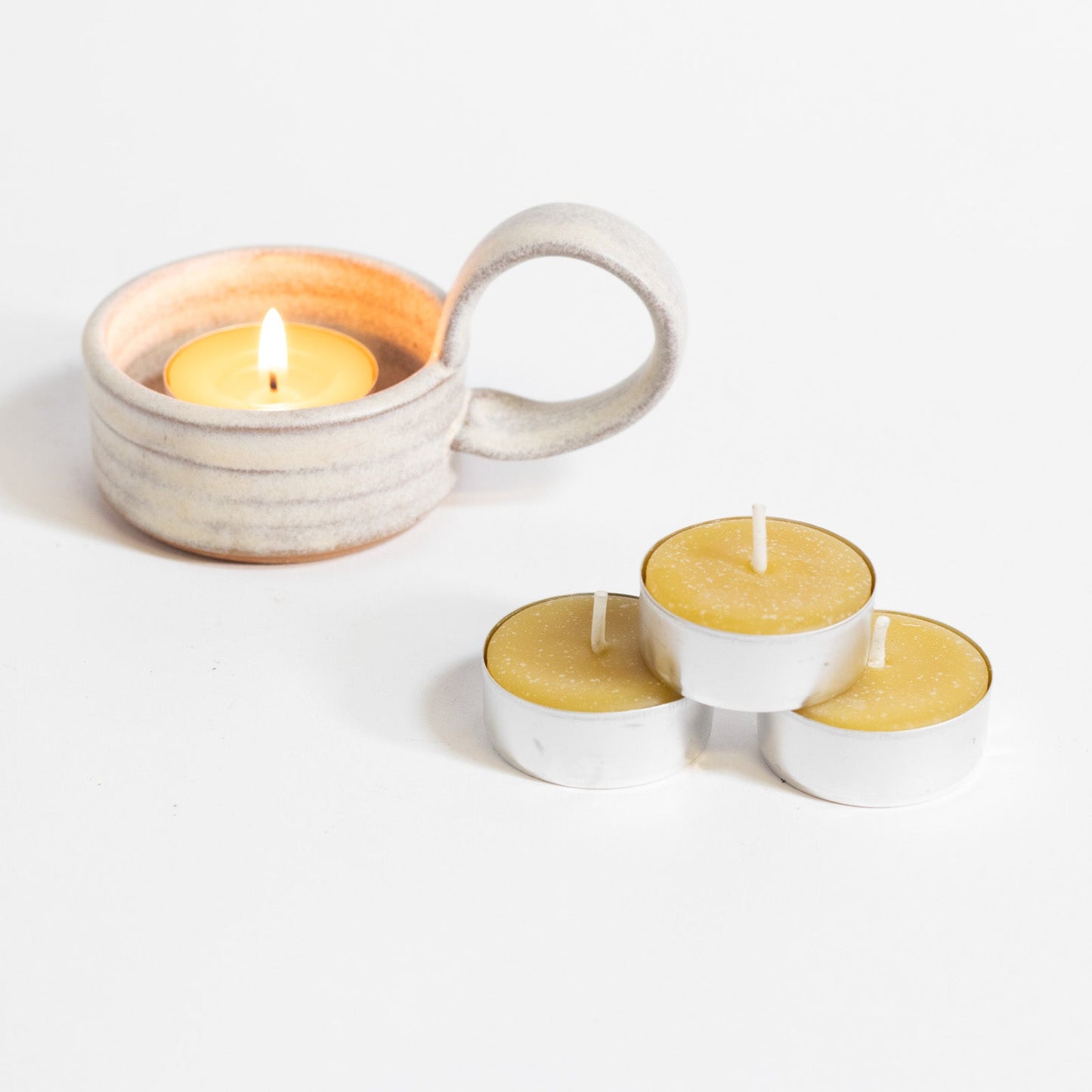 Beeswax Tealite Candle Sunbeam Candle