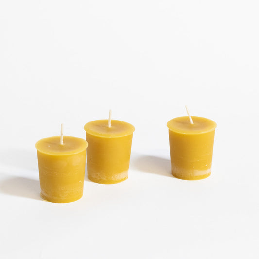 Beeswax Votive Candle Gravesco Pottery