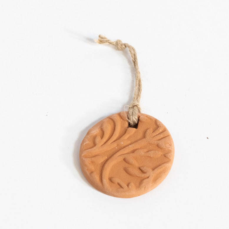 Clay Air Freshener | Round or Heart Shape Gravesco Pottery Circle