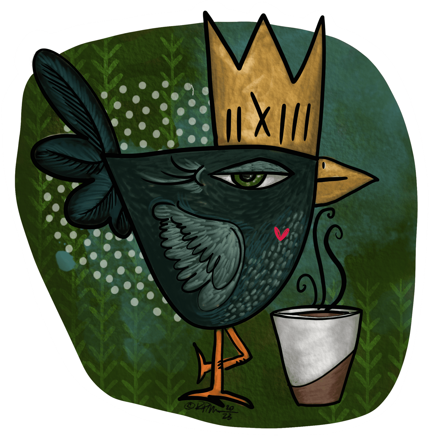 Early Bird 3 inch sticker Gravesco