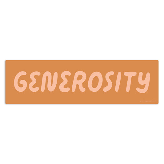 Generosity Sticker Worthwhile Paper