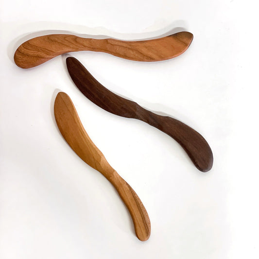 Handmade Wooden Soft Cheese Knife Rebecca Graves Pottery