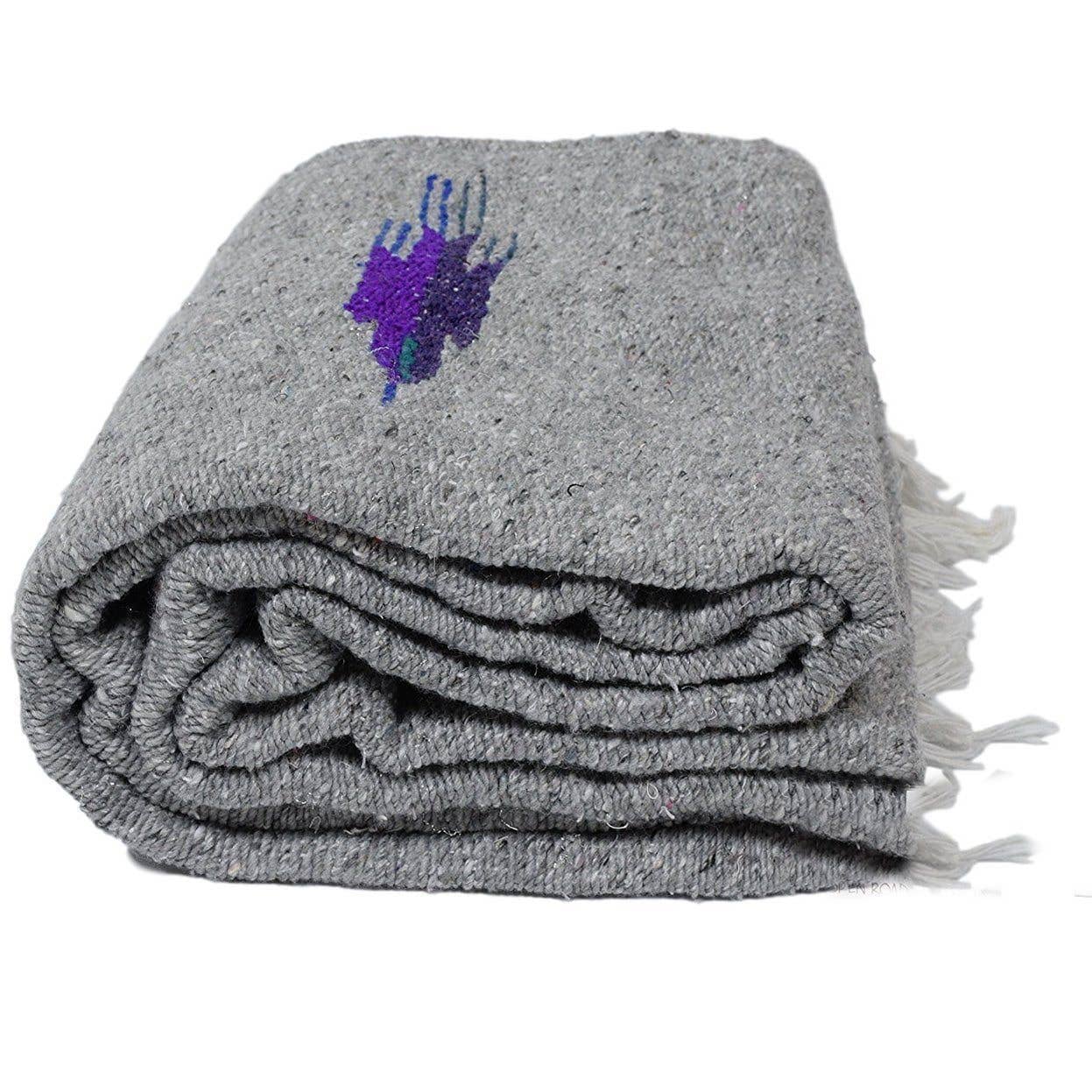 Heather Grey Baja Thunderbird Blanket West Path