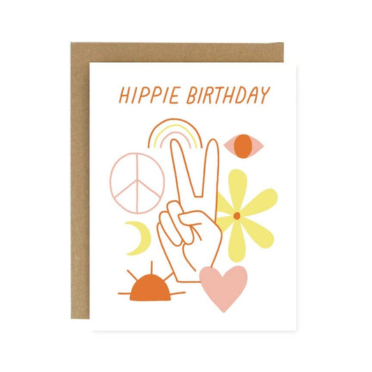 Hippie Birthday Card Worthwhile Paper