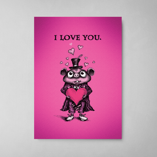 I Love You/Love Fades Bald Guy Greetings