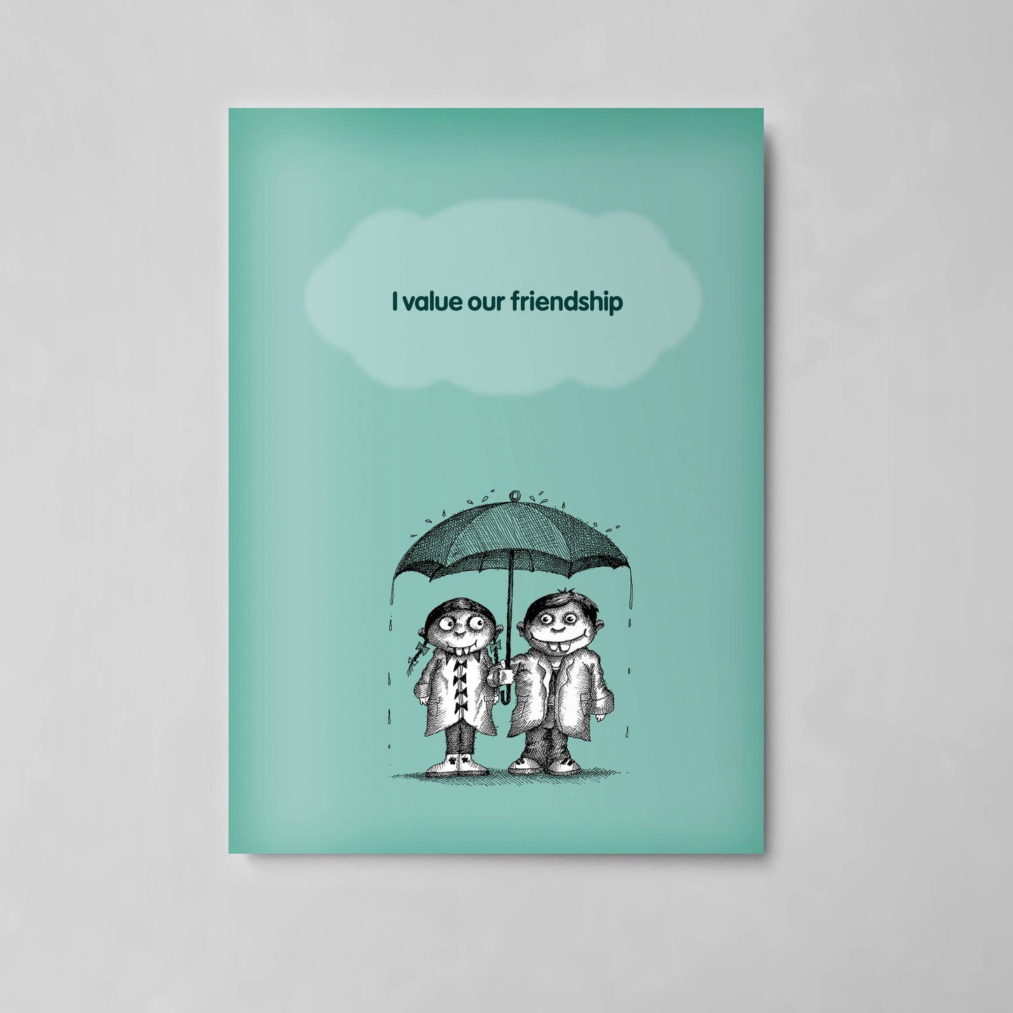 I value our friendship Bald Guy Greetings