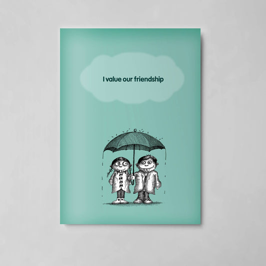 I value our friendship Bald Guy Greetings