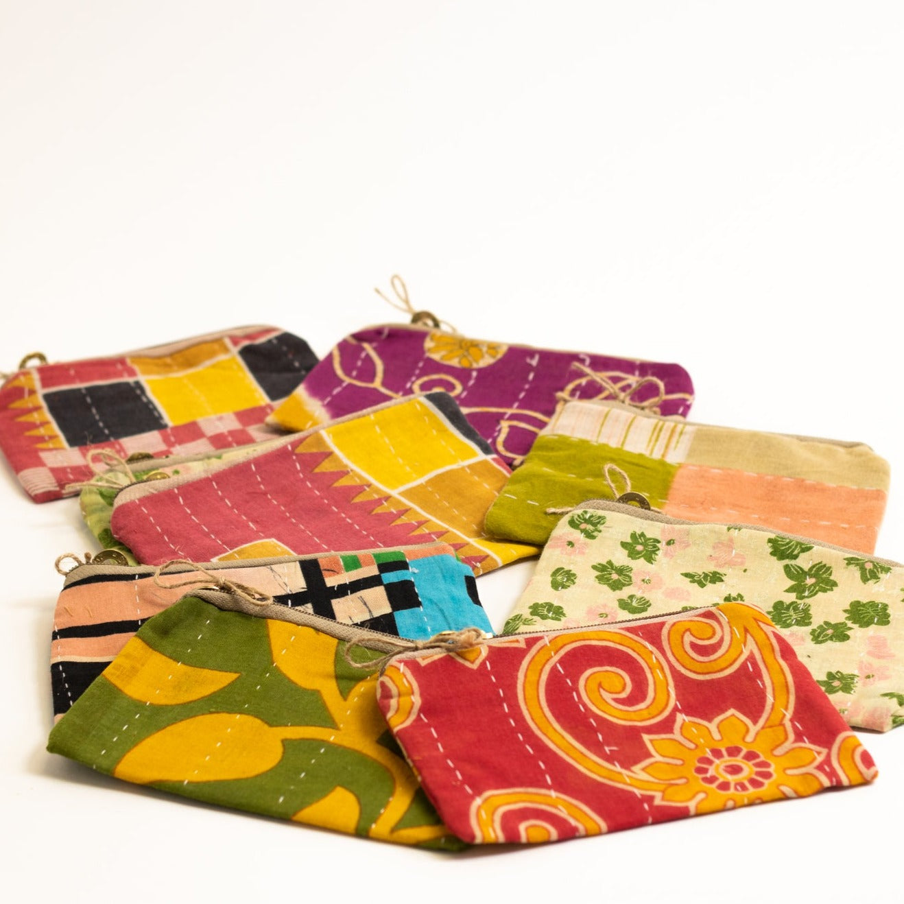 Kantha Fabric Pouch HomArt