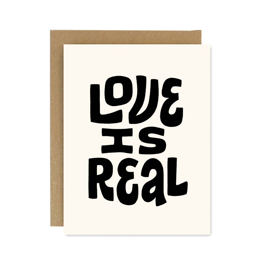 Love is Real Card Worthwhile Paper