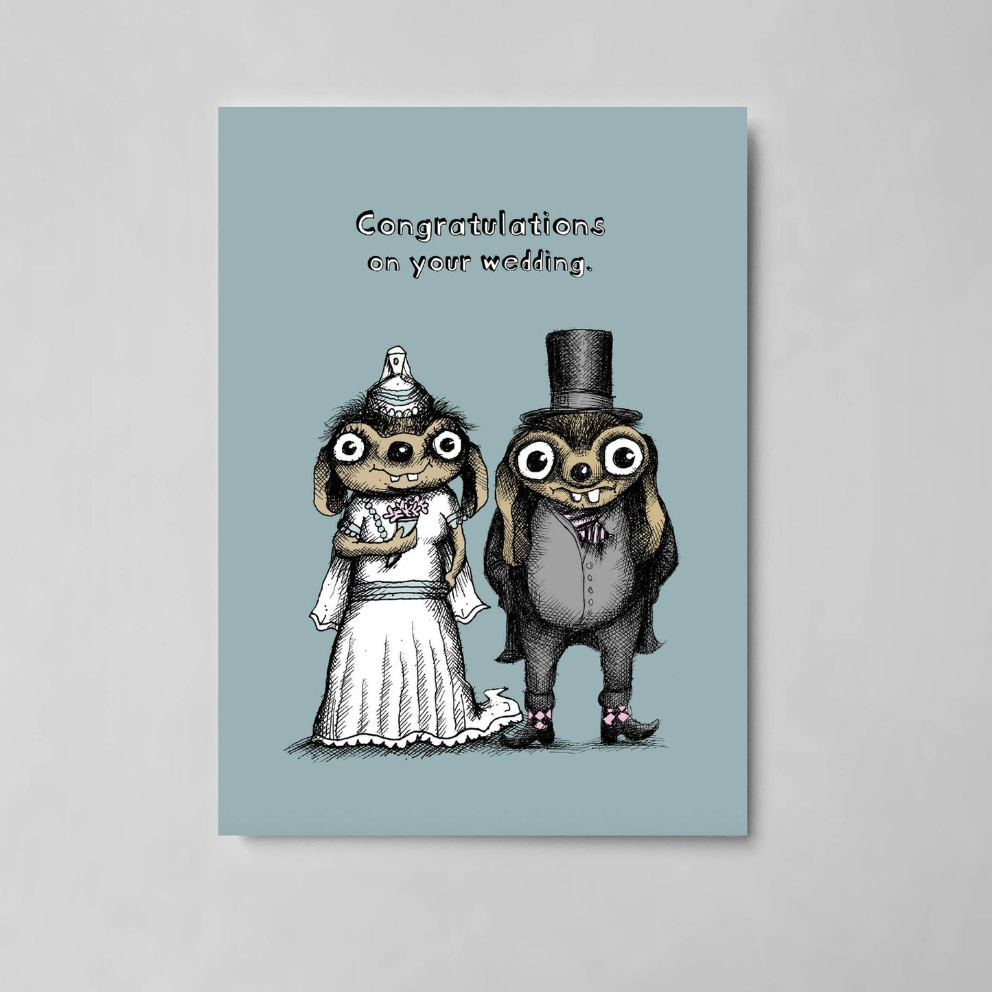 Married Up/Married Down Bald Guy Greetings