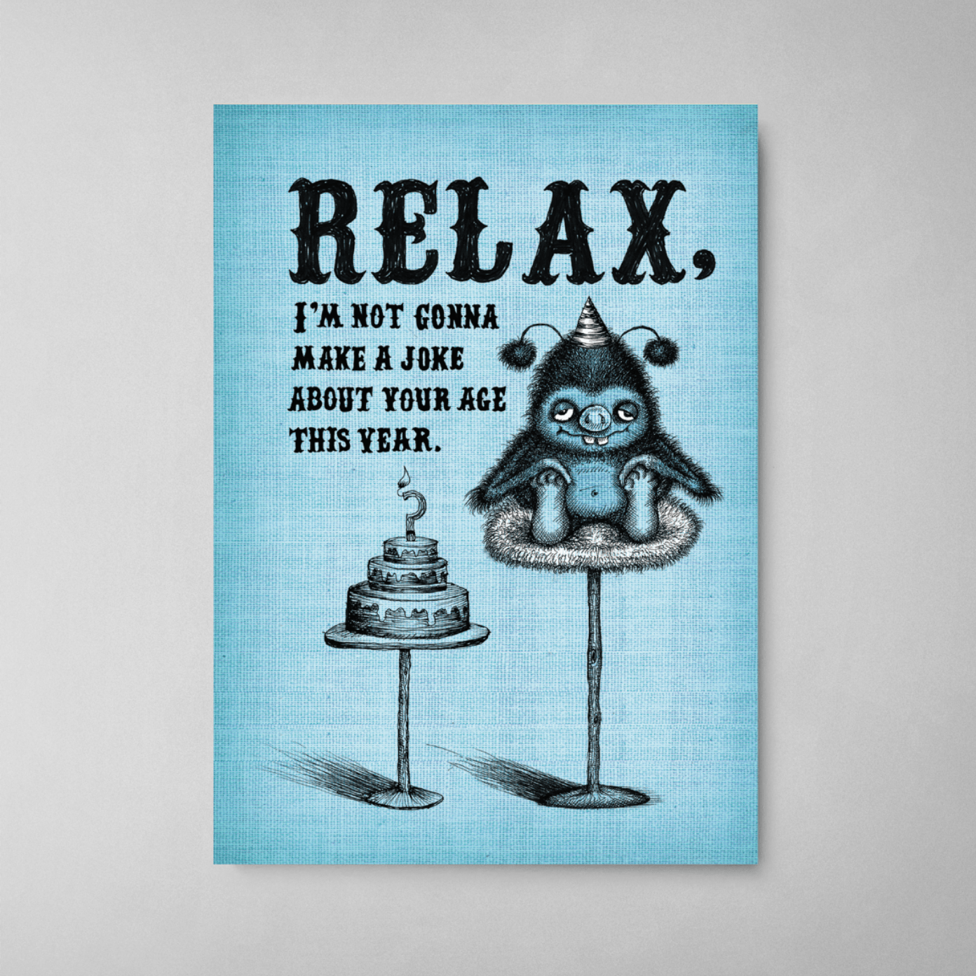 Relax, I'm not going to make a joke... Bald Guy Greetings