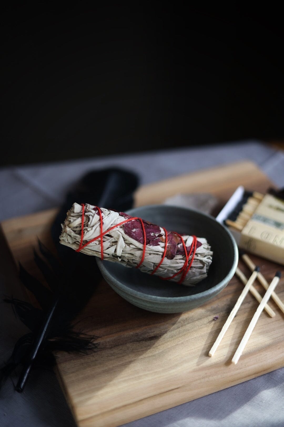 Rose with White Sage Bundles Faiza Naturals