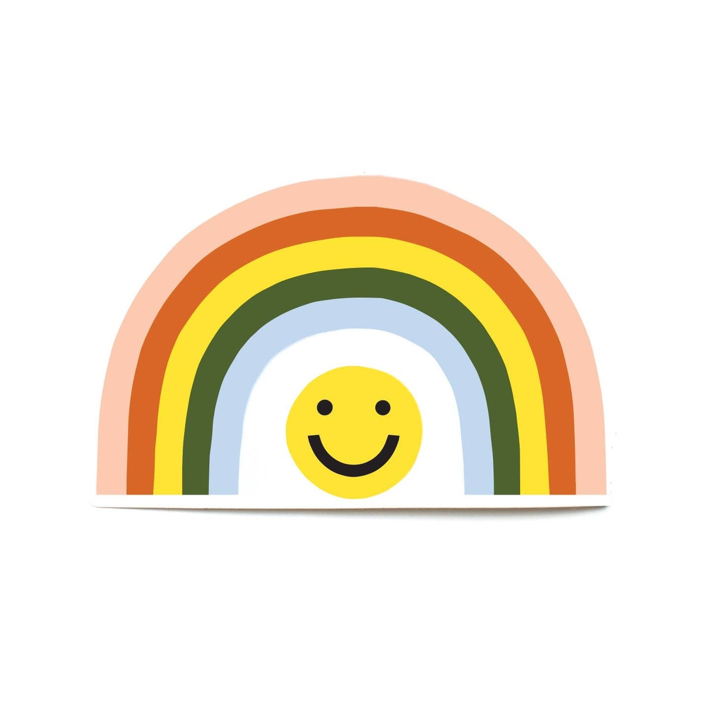 Smile Rainbow Die Cut Sticker Worthwhile Paper