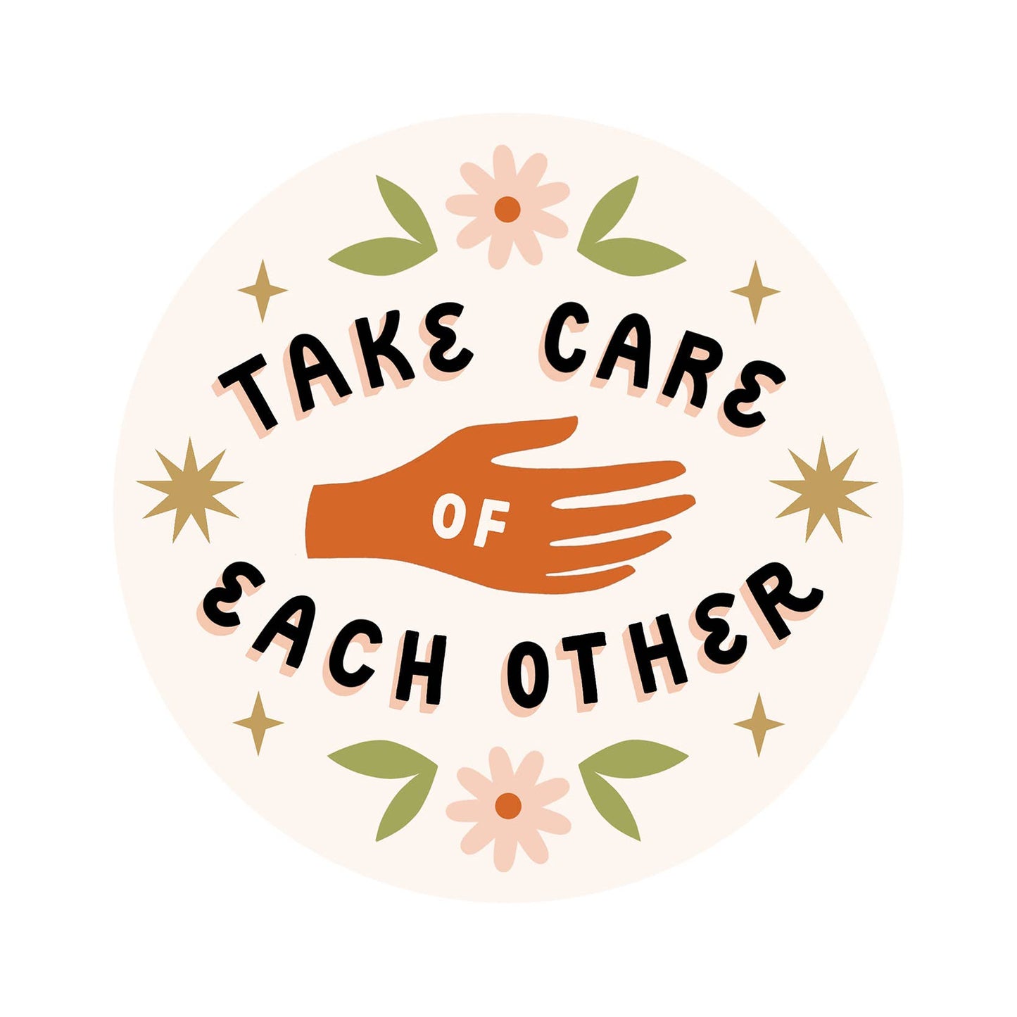 Take Care Die Cut Sticker Worthwhile Paper