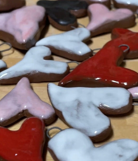 Tiny hearts Rebecca Graves Pottery