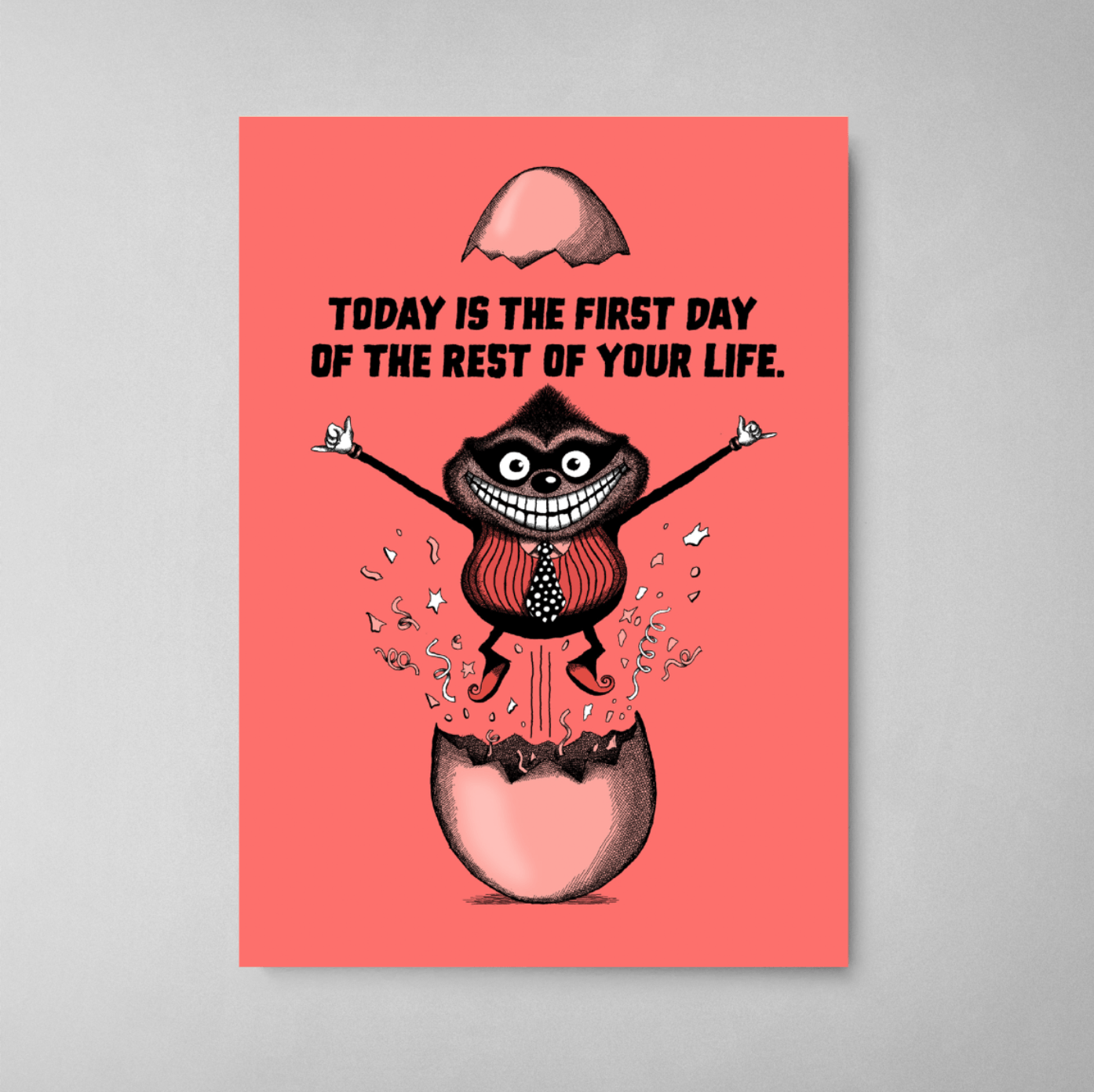 Today is the First Day... Bald Guy Greetings