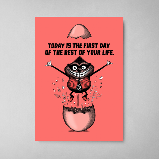 Today is the First Day... Bald Guy Greetings