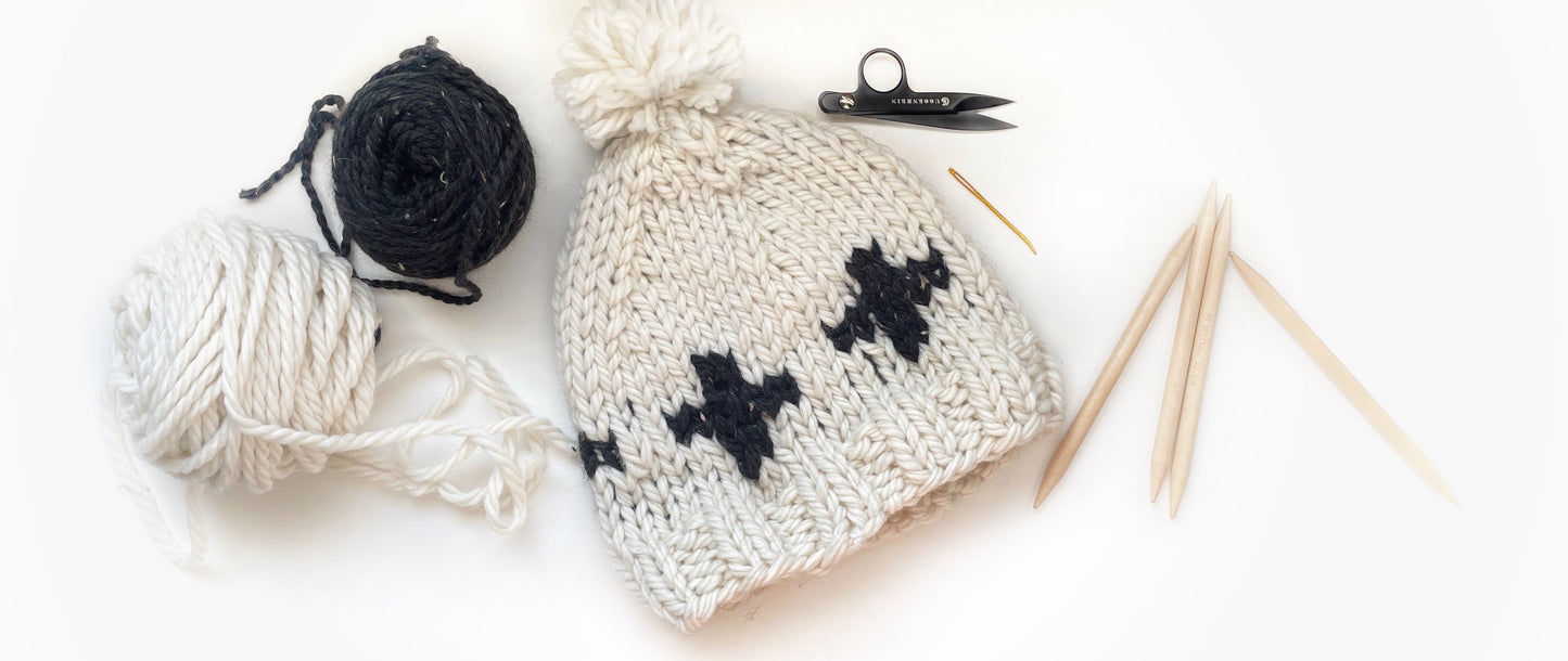 FREE Swiss Cross Bulky Hat Knitting Pattern