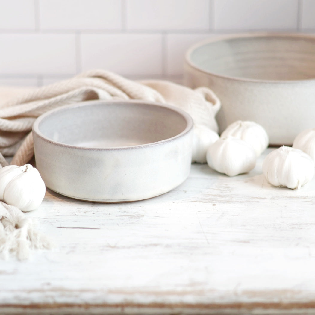 Small Minimalist Bowl in Cream