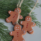 Handmade Ceramic Gingerbread Ornament | Traditional Holiday Decor