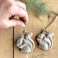 Squirrel Stoneware Ornament