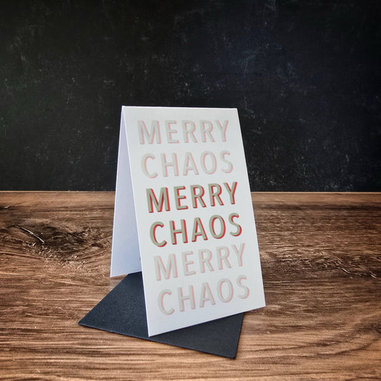 Mini Greeting Card: Christmas Merry Chaos