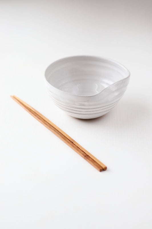 Noodle Bowl in White