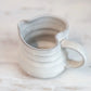 Handmade Heart-Shaped Tea & Espresso Mug in Cream