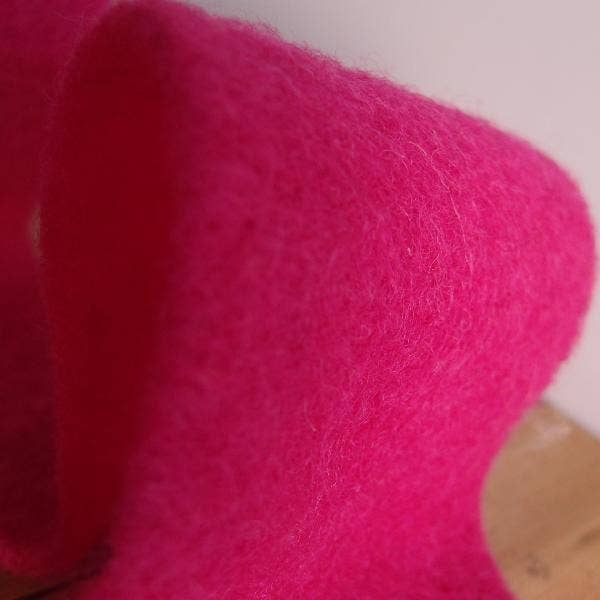 100% Pure Wool Felt Ribbon - Magenta: 2" x 5 1/2 yards