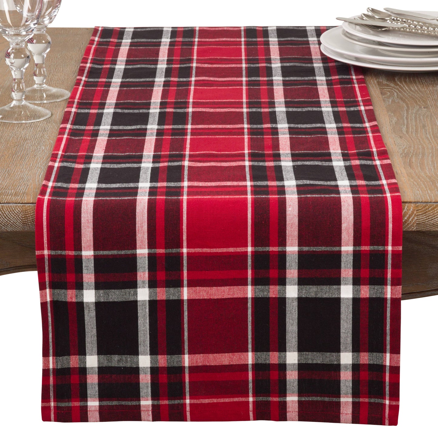 Buffalo Plaid Cotton Table Runner