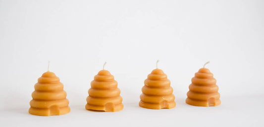 Beeswax Beehive Votive Candle: Natural Beeswax