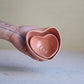 Handmade Large Heart-Shaped Bowl in Blush Pink