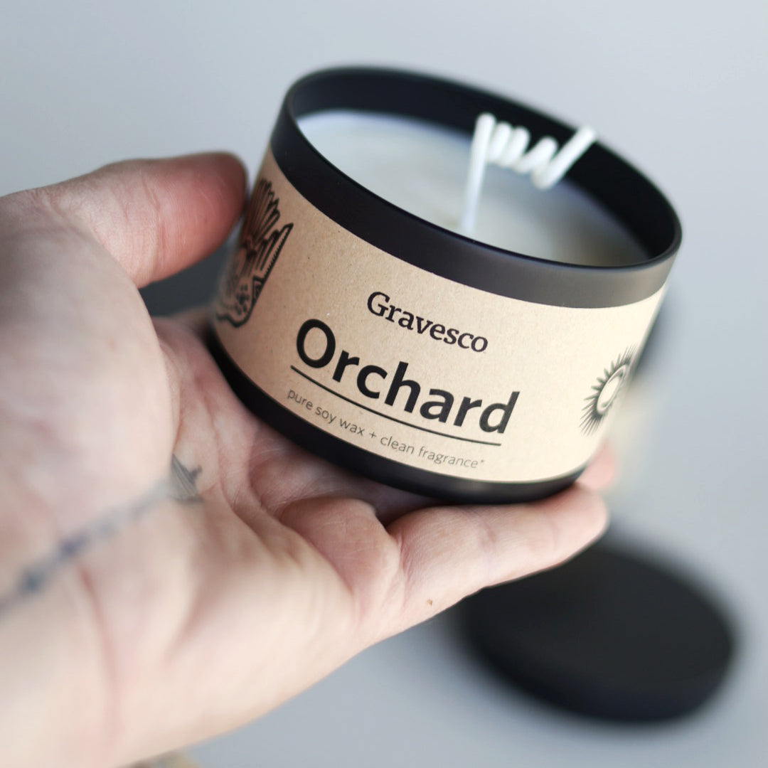 Gravesco Pure Soy Candle Tin | Orchard