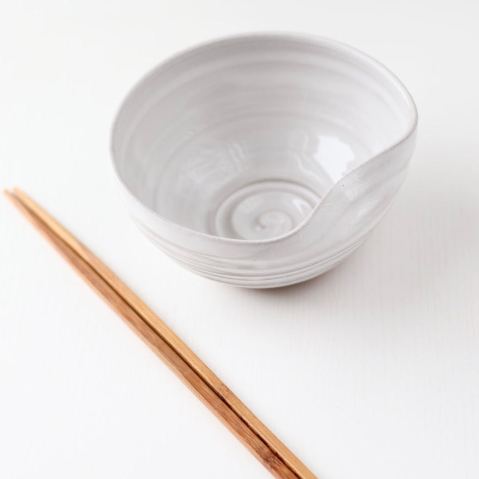 Noodle Bowl in White