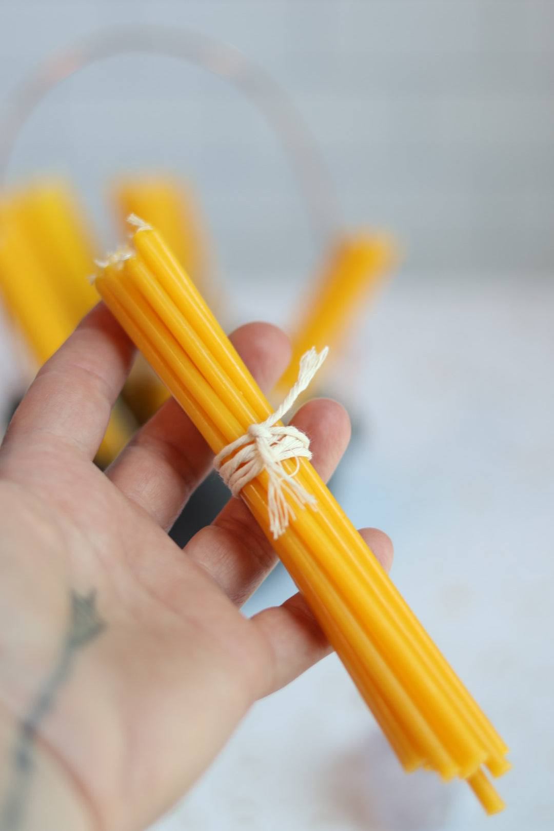 Beeswax Slender Candles set of 12