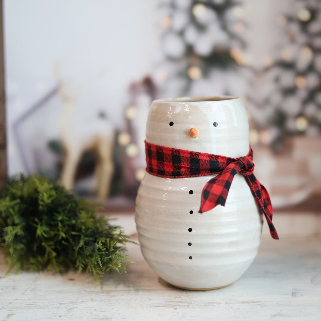 Snowman Vase
