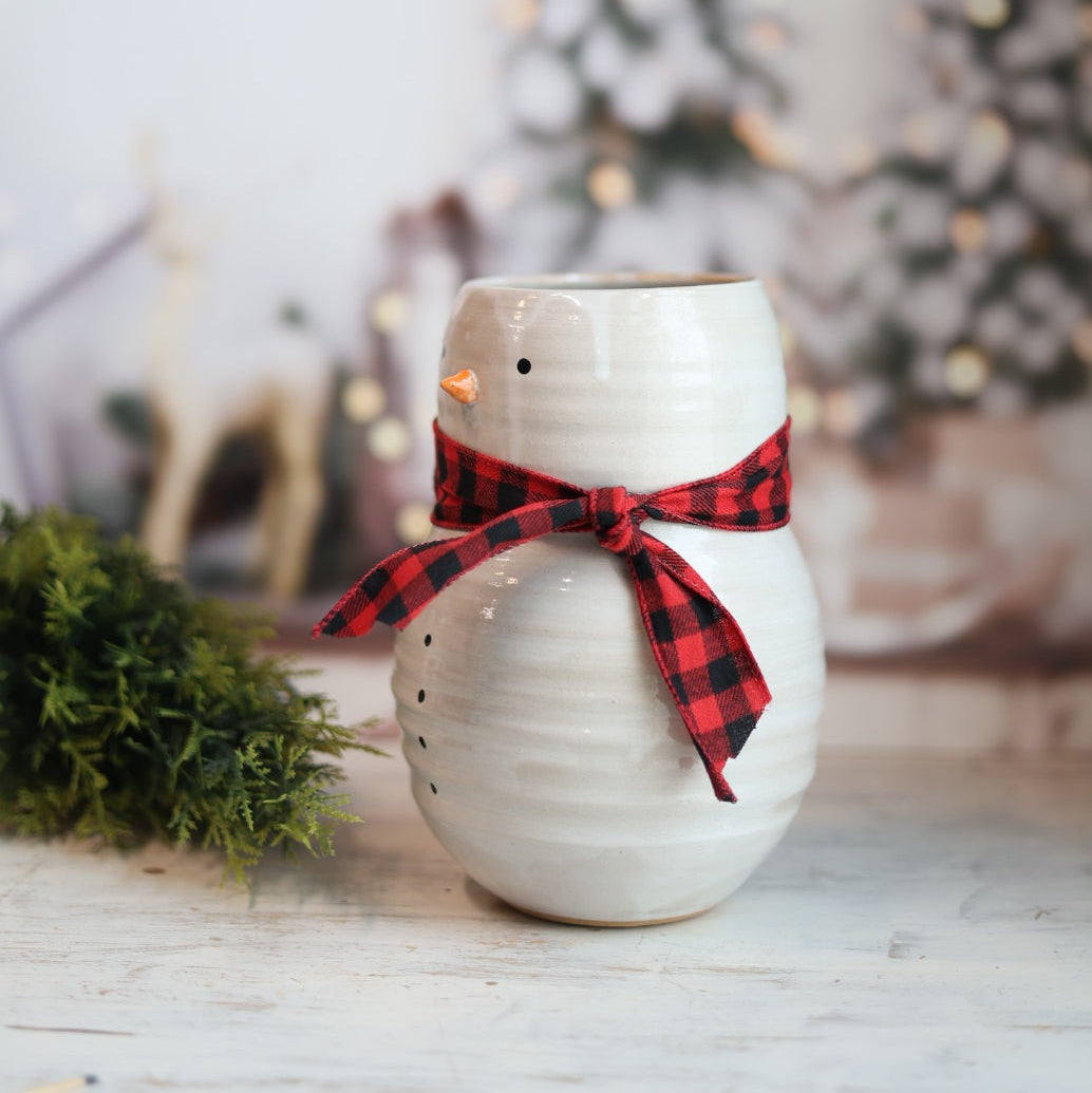 Snowman Vase