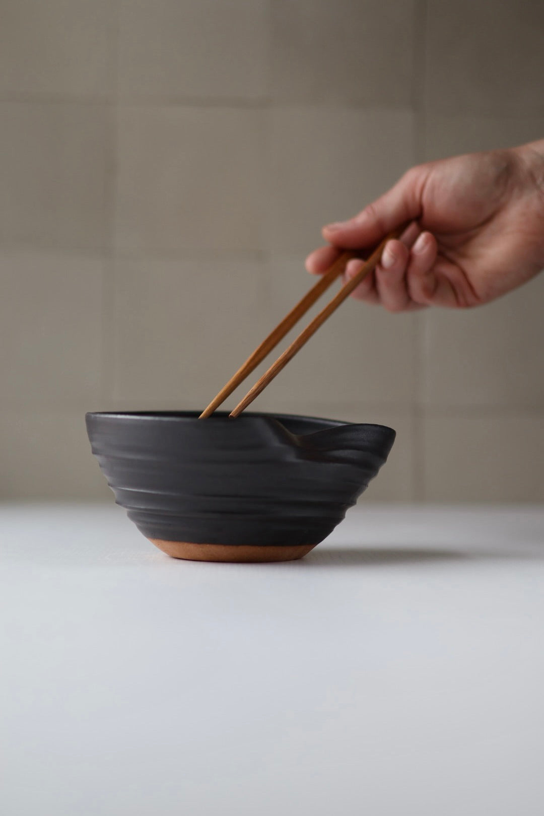 Noodle Bowl in Black