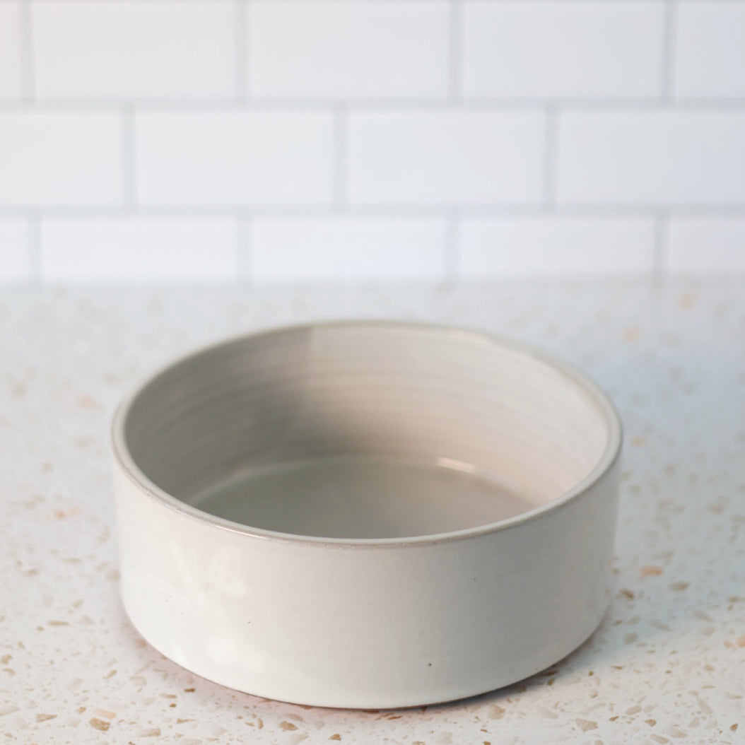 Large Minimalist Bowl in White