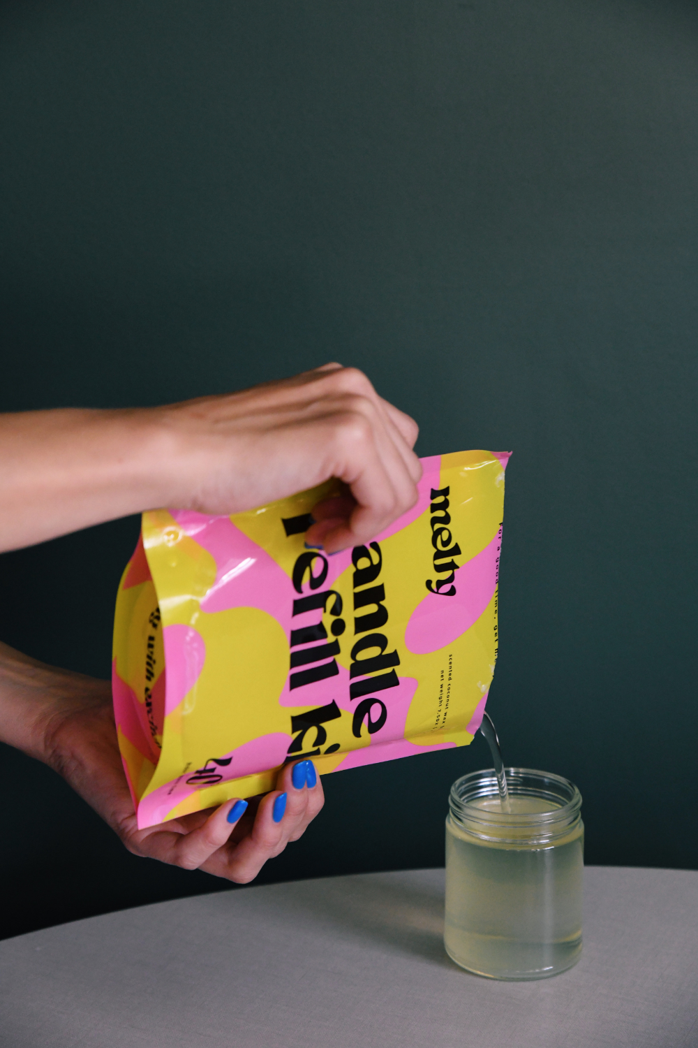 Candle Refill Kit - Fresh Lemon & Lilac | Fresh & Clean Fragrance by themelty.co™