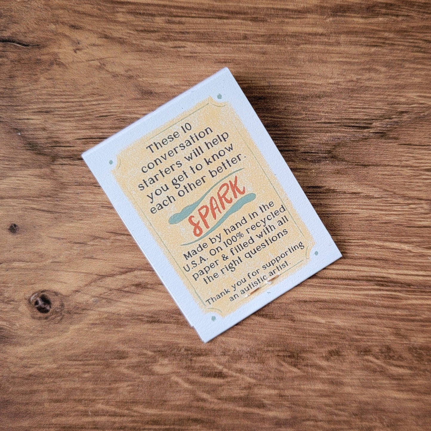 Matchbook of Conversation Starters