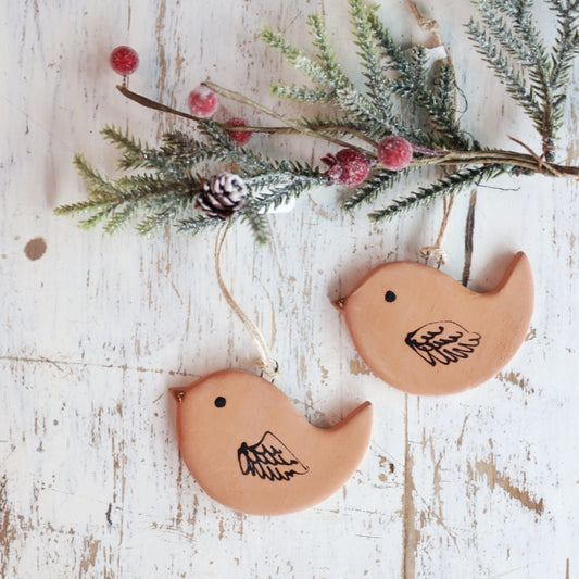 Handmade Ceramic Bird Ornament | Small