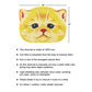 Tufted Yellow Cat face Doormat