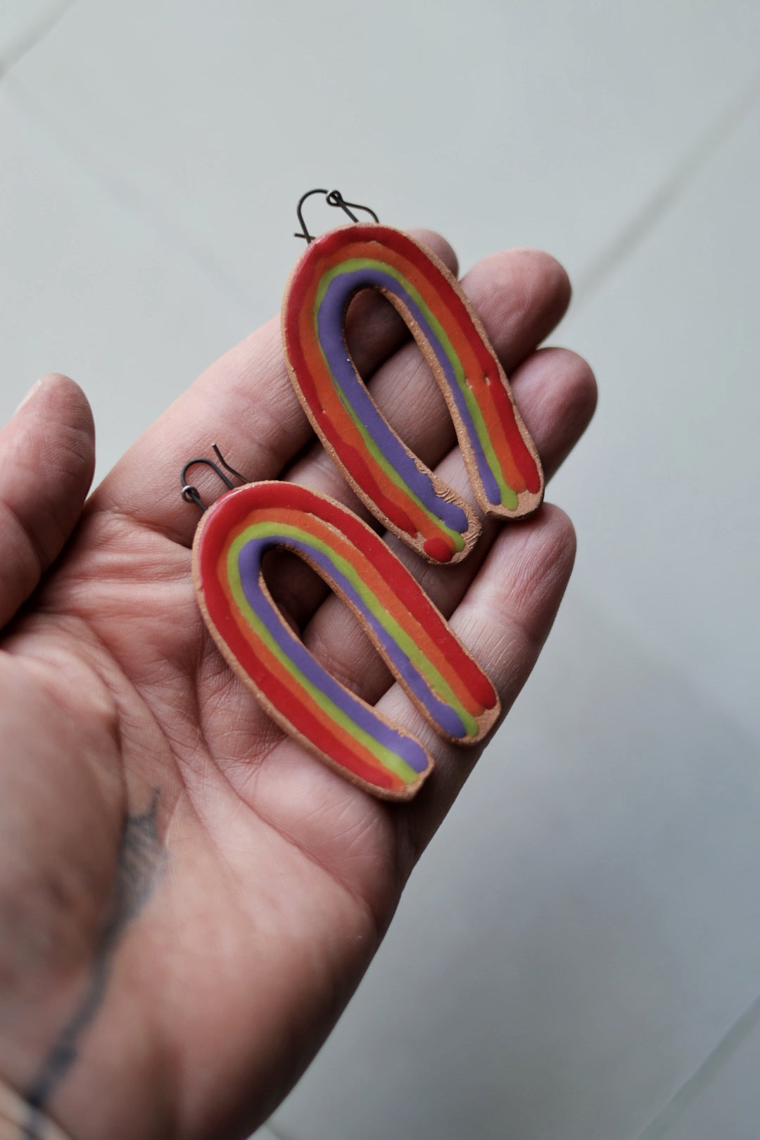 Rainbow Bold Earrings for Pride