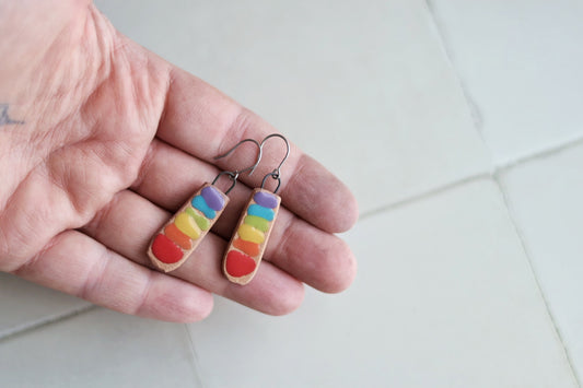 Rainbow Drop Earrings for Pride