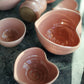 Handmade Large Heart-Shaped Bowl in Blush Pink