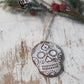 Sugar Skull Ornament in White