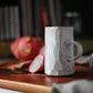 Faceted Square Mug in White