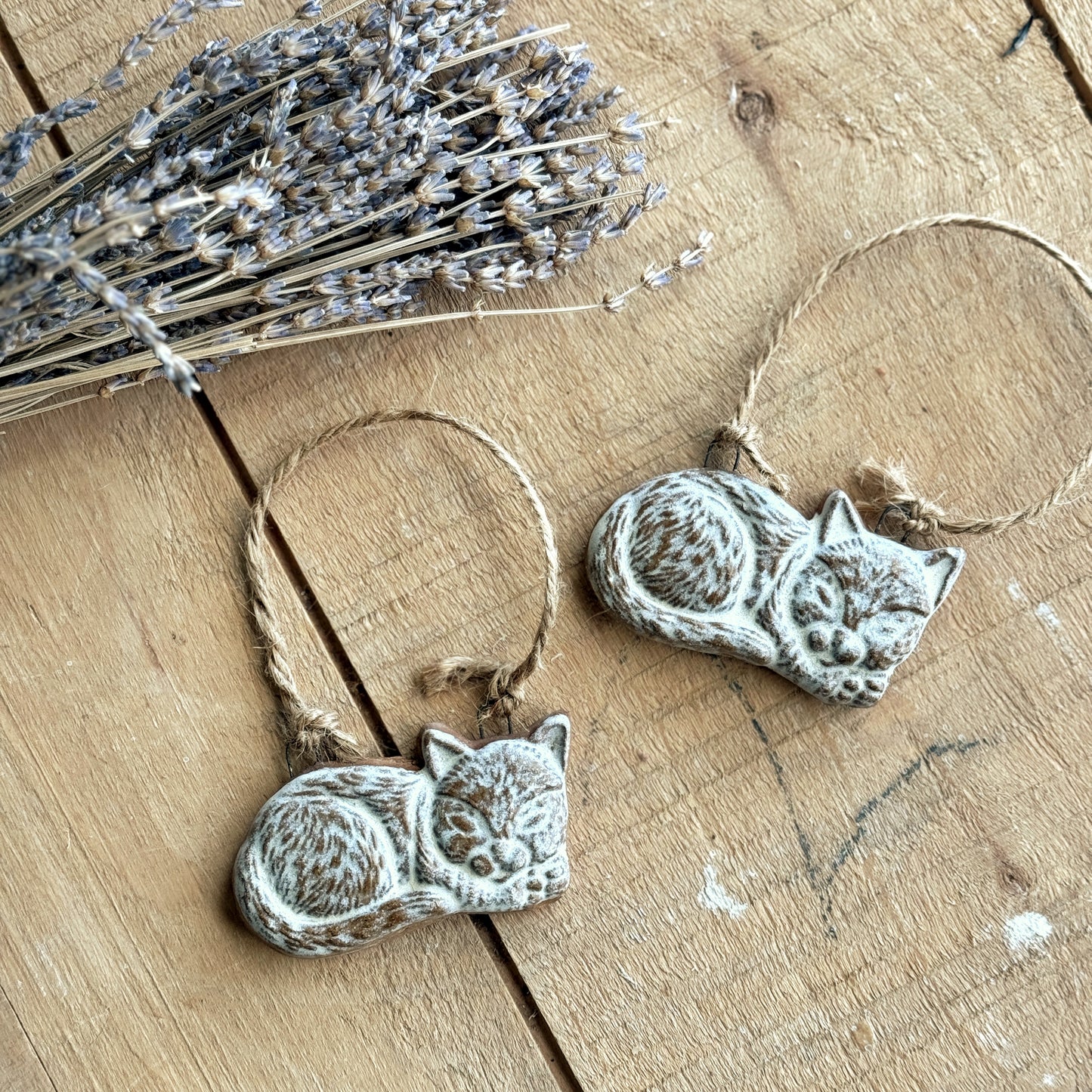 
                  
                    Sleeping Kitten Stoneware Ornament
                  
                