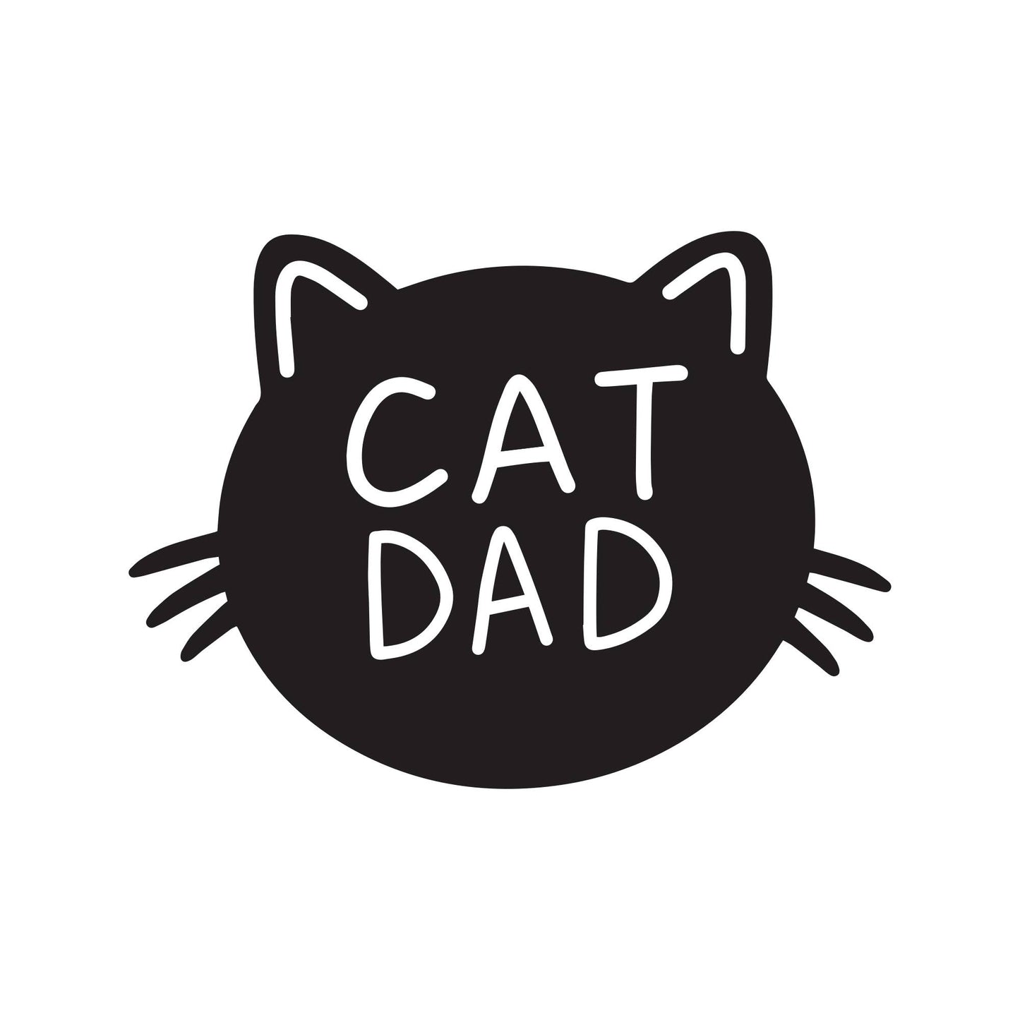Cat Dad Vinyl Sticker